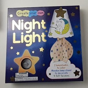 Make Create Your Own Nightlight-Stand & Shade-Includes Bedtime Story Book-Kids